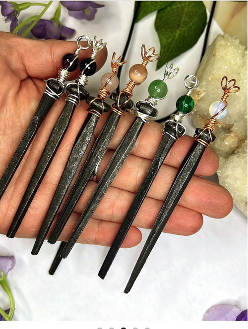 Coffin nail necklaces Single Necklace